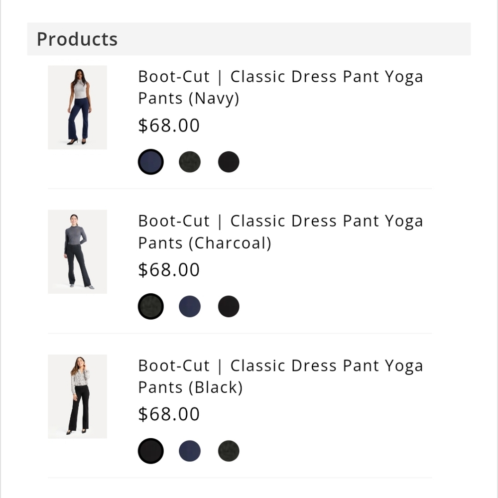 Betabrand Boot-cut two pocket dress yoga pants